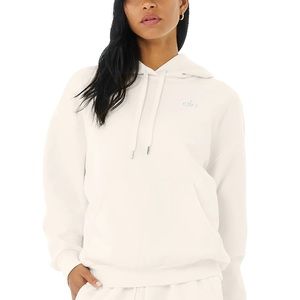 Alo Yoga Accolade Hoodie in Ivory Size M
